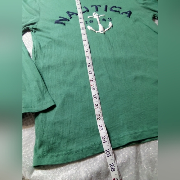 Nautica Shirt Youth Boys Size L(14-16) Green - Picture 6 of 6